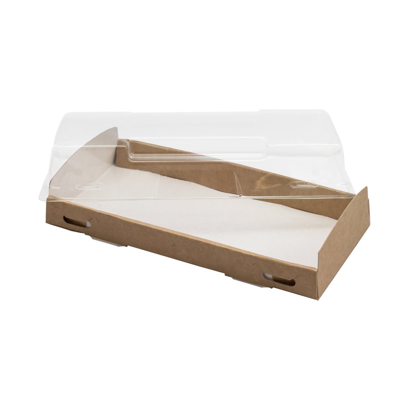 товар Бумажный контейнер с прозрачной крышкой, 600 мл BK038