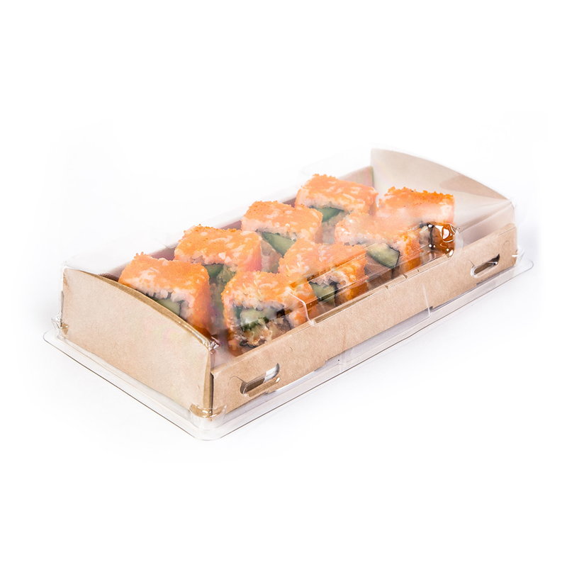 товар Бумажный контейнер с прозрачной крышкой, 600 мл BK038