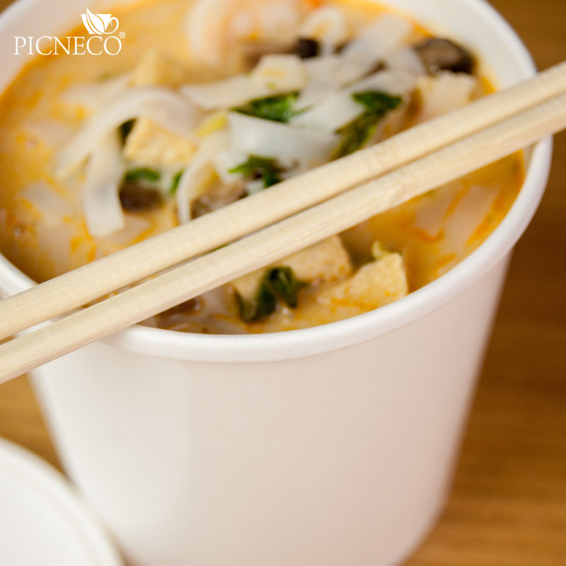 товар Одноразовая супница с бумажной крышкой белая, 760 мл BK090