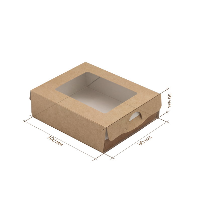 товар Контейнер бумажный, пенал, 300 мл, 100*80*30 мм, крафт BK030