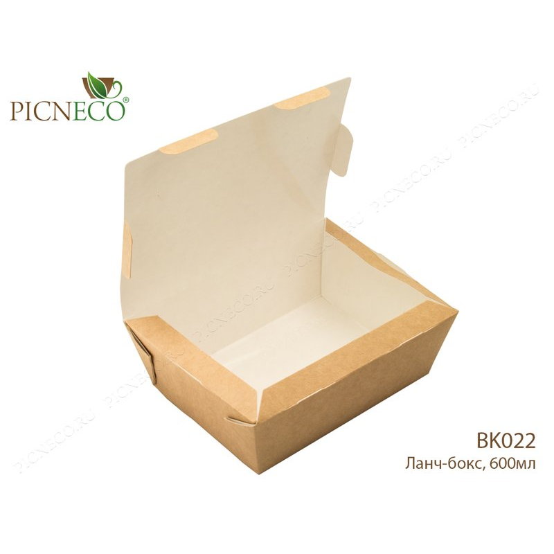 товар Одноразовый ланч-бокс крафт 600 мл BK022