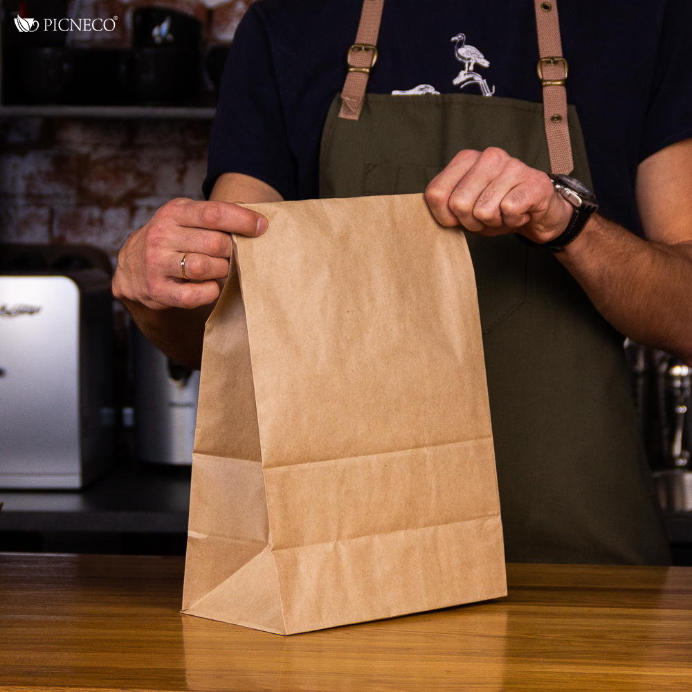 товар Крафт пакет с прямоугольным дном, 240*140*400 мм, 70 г/м KPD024