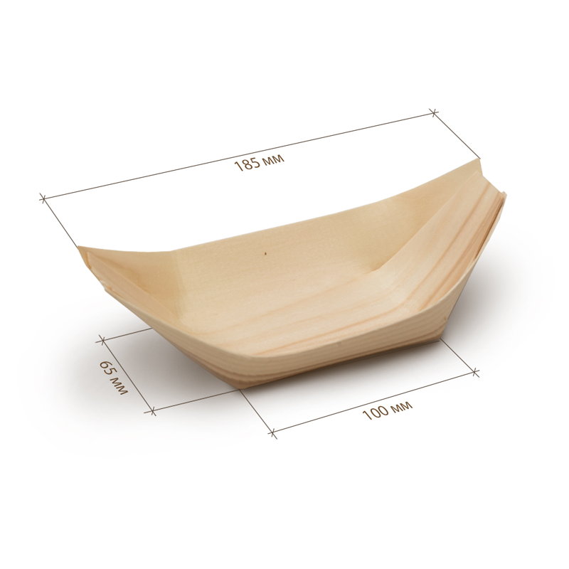 товар Лодочка деревянная одноразовая 185 мм DP185