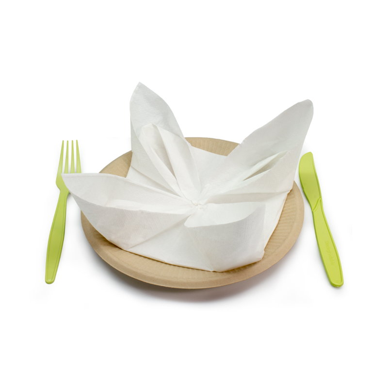 товар Салфетки 33х33 см, 2 слоя, 1/8 сложения, белые, [200 шт в пачке] SL013