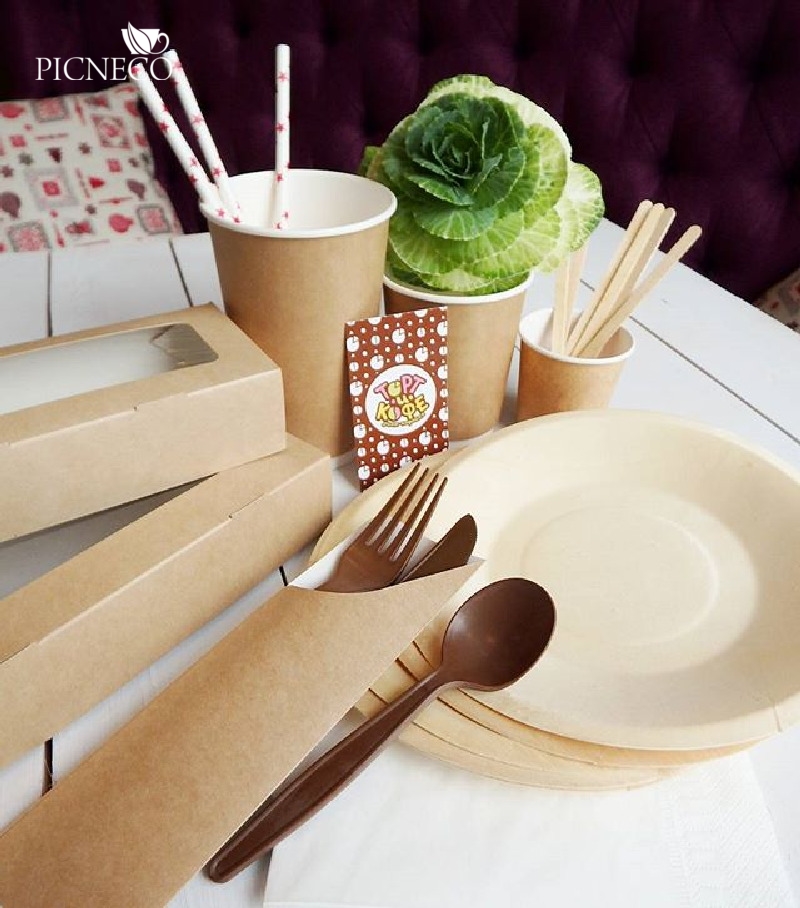 товар Одноразовая вилка, 176 мм, шоколадная SP002K