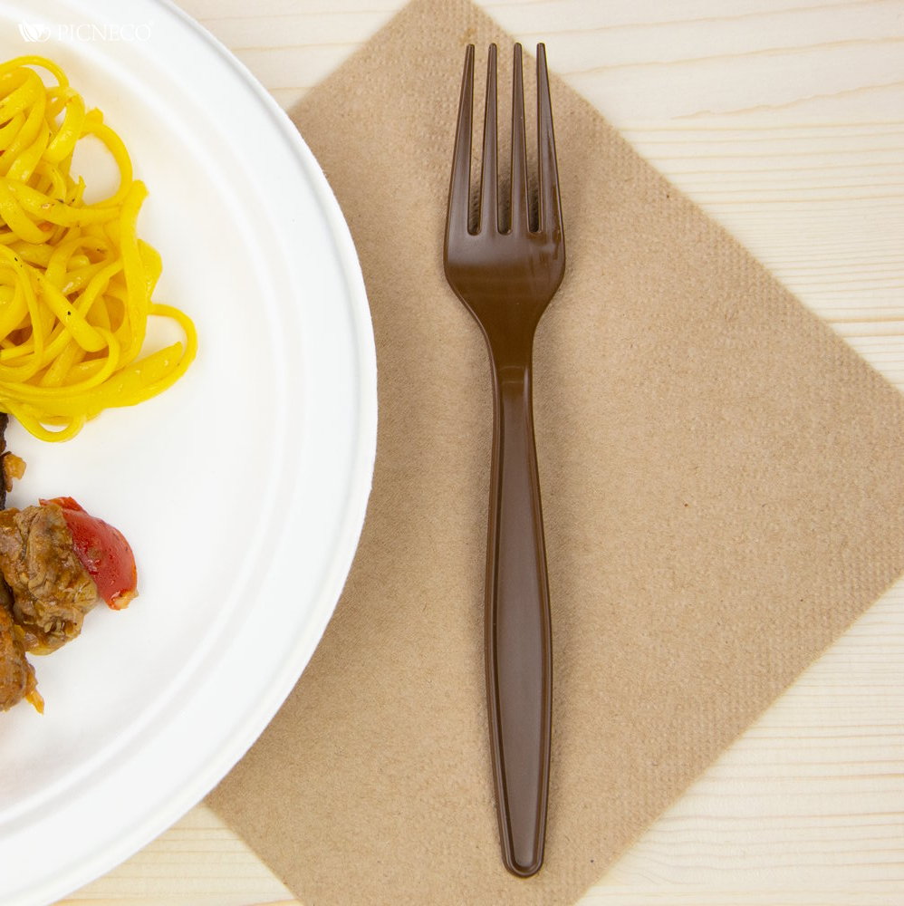 товар Одноразовая вилка, 176 мм, шоколадная SP002K