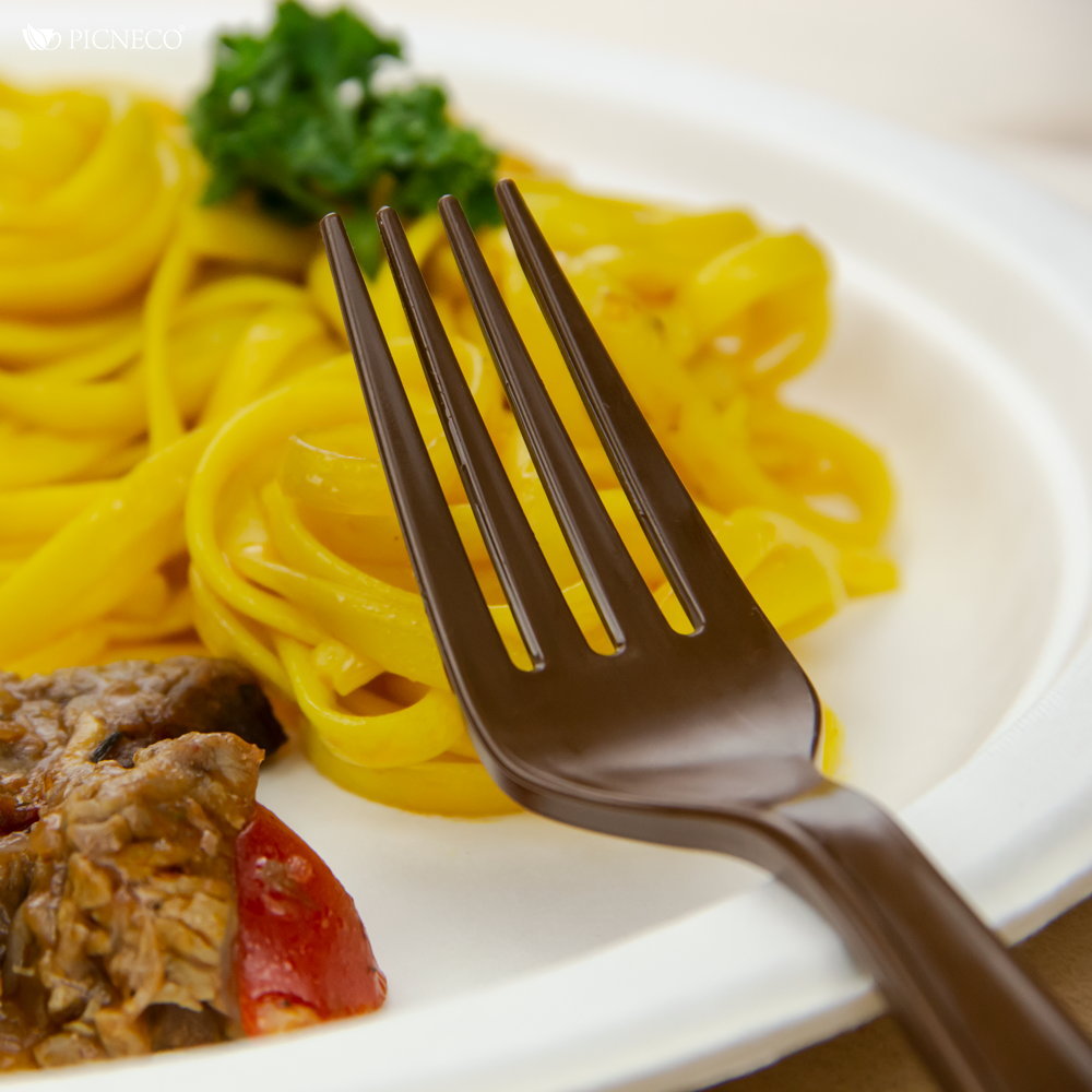 товар Одноразовая вилка, 176 мм, шоколадная SP002K