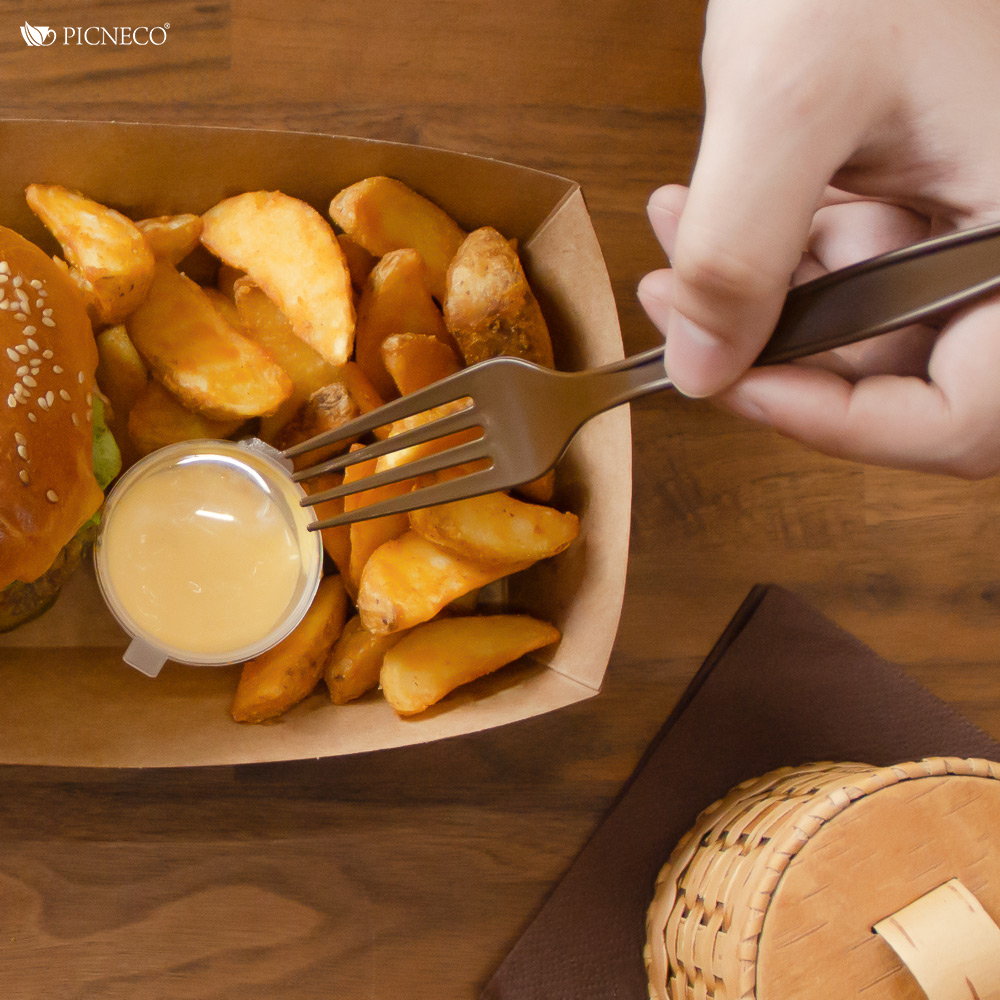 товар Одноразовая вилка, 176 мм, шоколадная SP002K