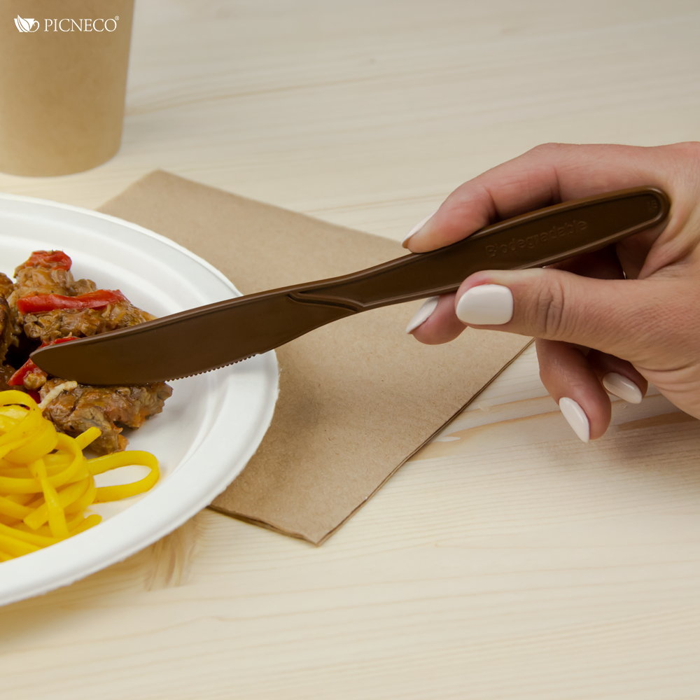 товар Одноразовый нож, 186 мм, шоколадный SP003K