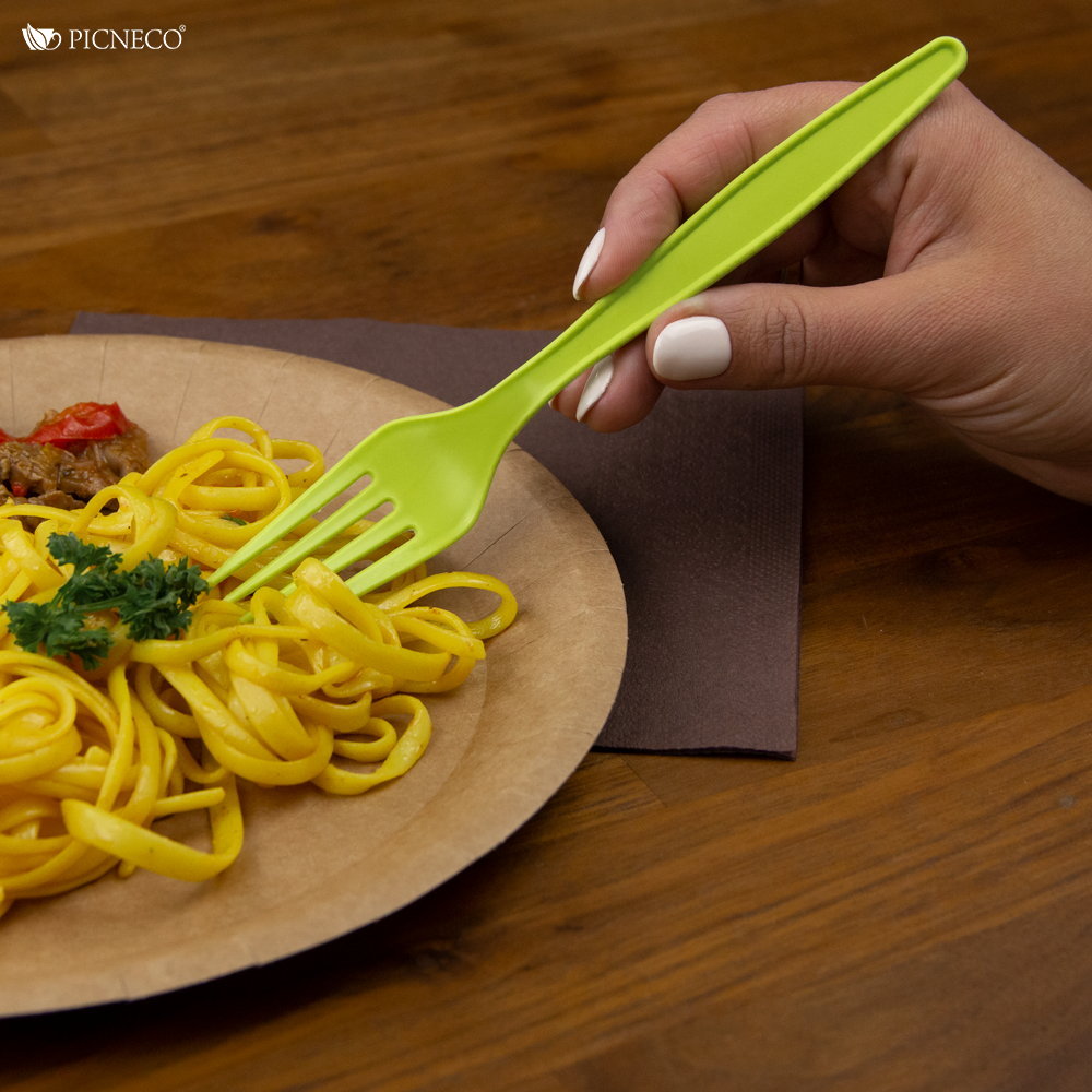 товар Вилка из кукурузного крахмала, 176 мм, салатовая SP002Z