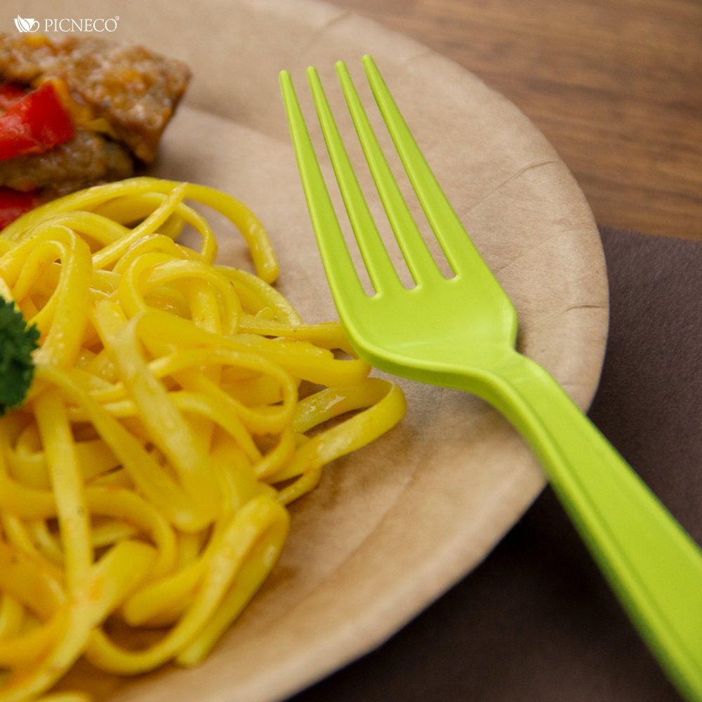 товар Вилка из кукурузного крахмала, 176 мм, салатовая SP002Z