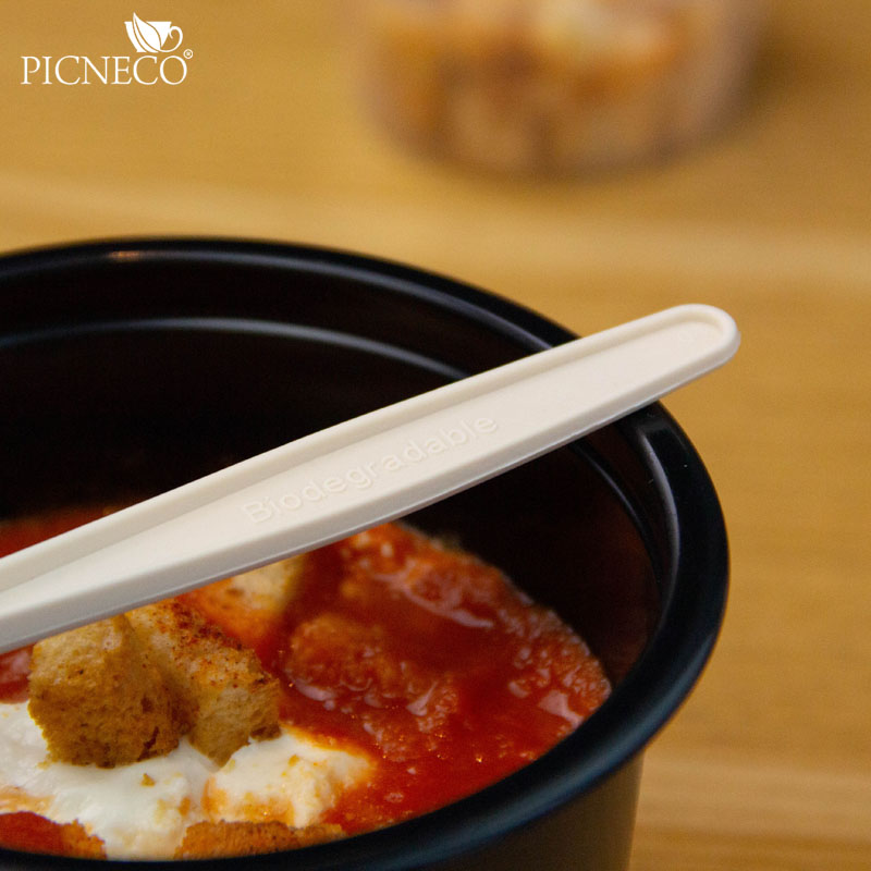 товар Ложка из кукурузного крахмала, 160 мм, кремовая SP004