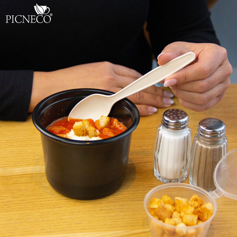 товар Ложка из кукурузного крахмала, 160 мм, кремовая SP004