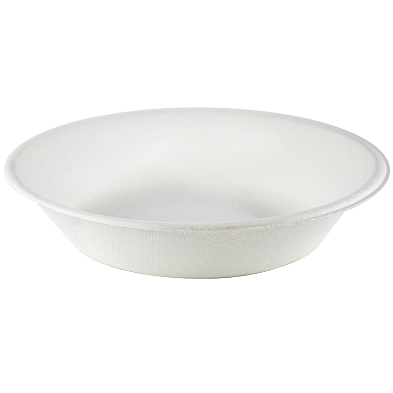 Тарелка суповая 680 мл из целлюлозы, белая