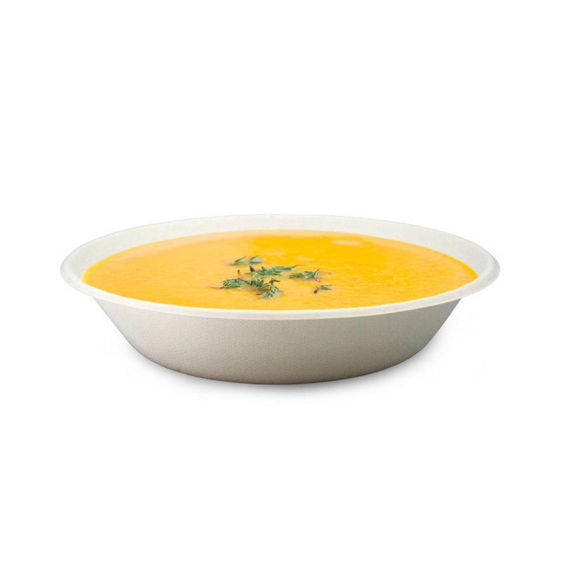 товар Тарелка суповая 680 мл из целлюлозы, белая TL006