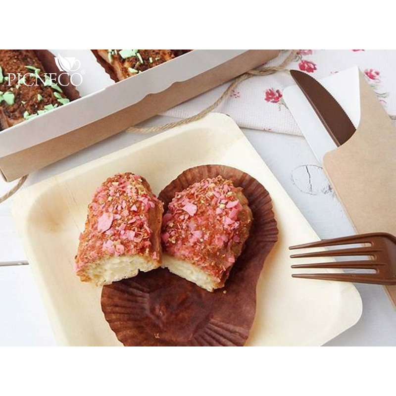 товар Деревянная квадратная тарелка 140*140 мм DP006