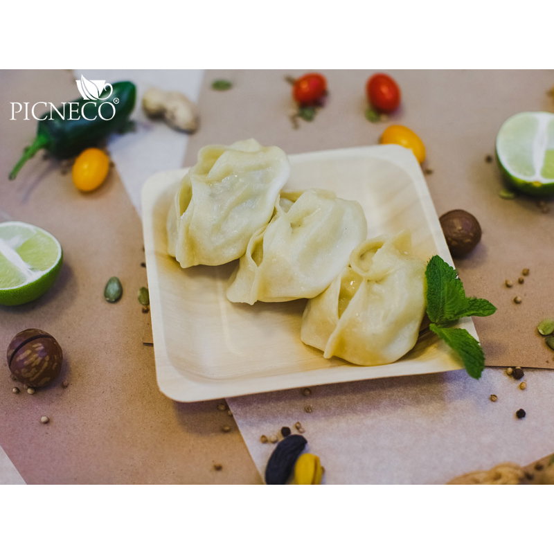 товар Деревянная квадратная тарелка 140*140 мм DP006