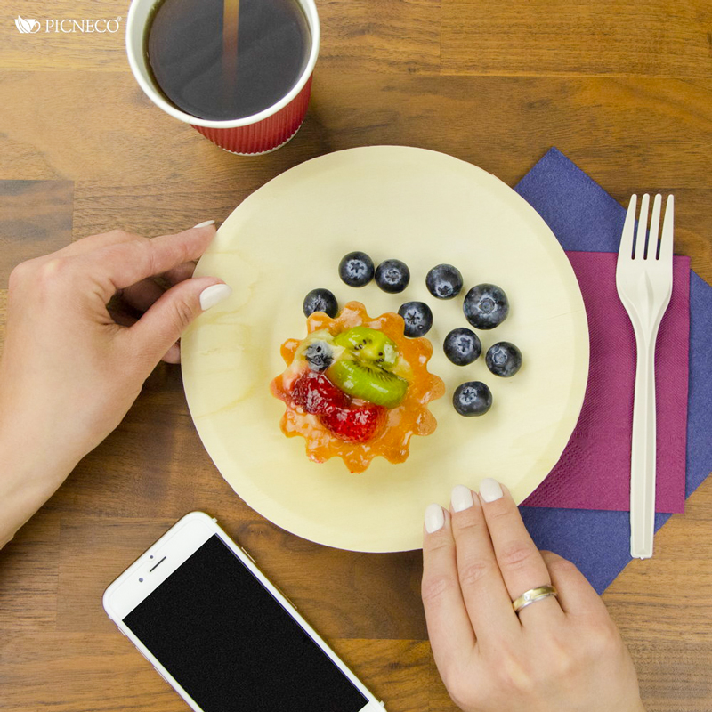 товар Тарелка деревянная круглая 180 мм DP019