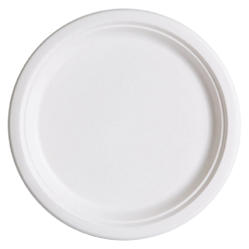 Тарелка круглая из целлюлозы, d=260 мм, белая