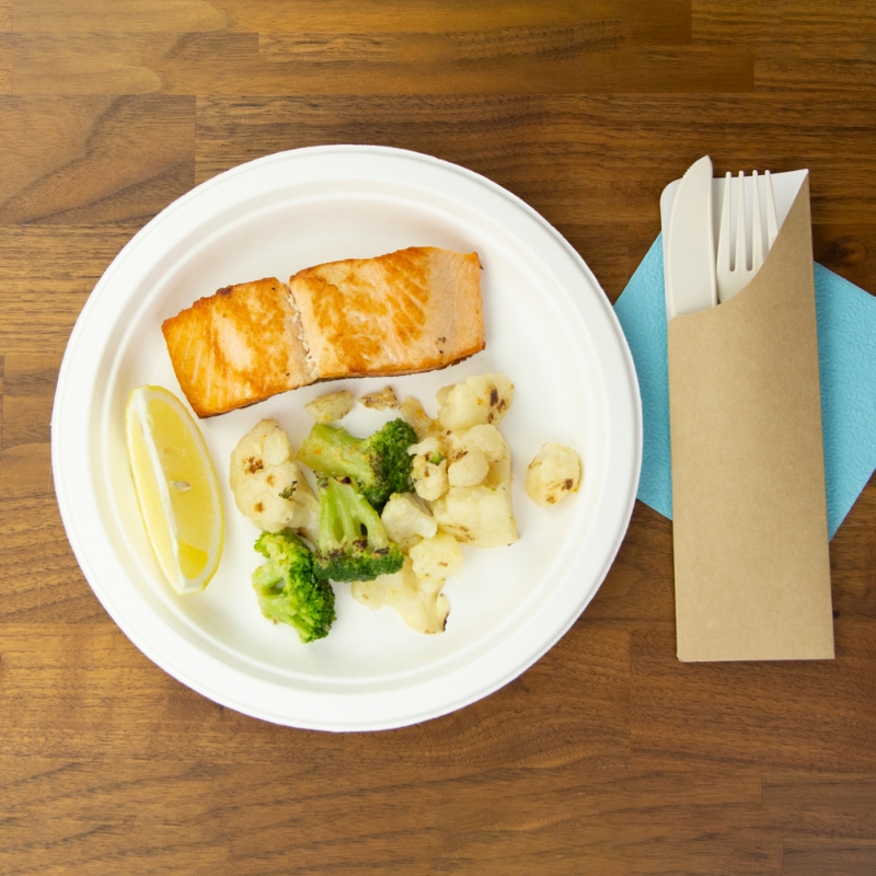 товар Тарелка круглая из целлюлозы, d=230 мм, белая TL013