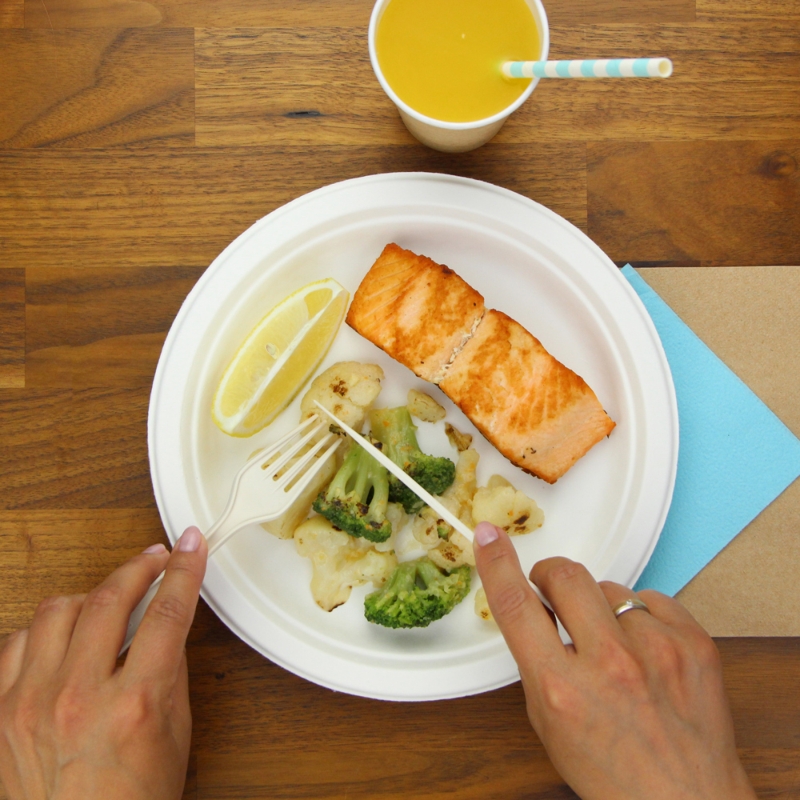 товар Тарелка круглая из целлюлозы, d=230 мм, белая TL013