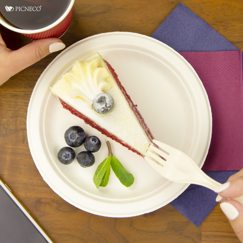 товар Тарелка круглая из целлюлозы, d=180 мм, белая TL011