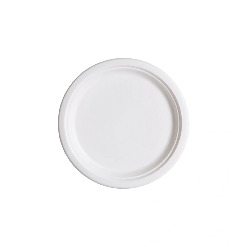Тарелка круглая из целлюлозы, d=155 мм, белая