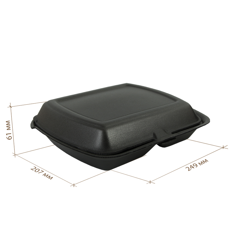 товар Ланч-бокс ВПС LBE-2 "А", 2-секц (черный) 249х207х61мм LBE-2AB