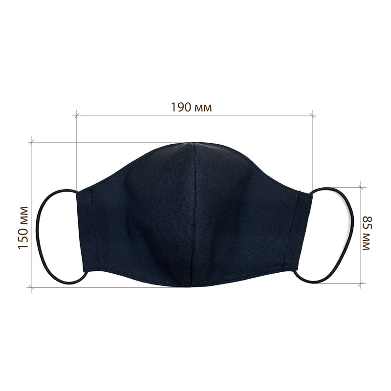 товар Маска защитная многоразовая из ткани (двухслойная) M1-1003