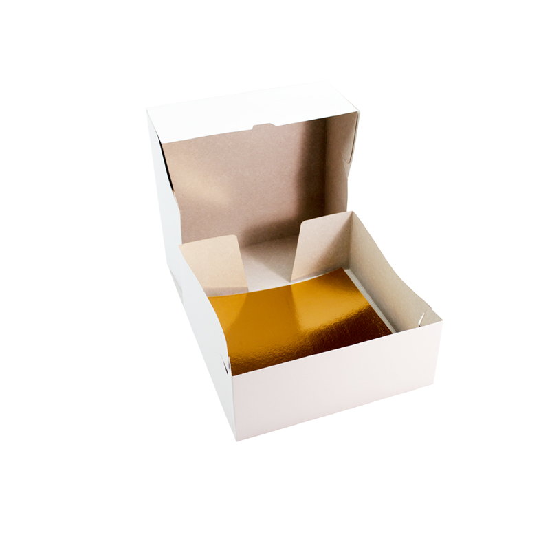 товар Коробка для торта квадртаная белая картонная 25*25*10 см BK205