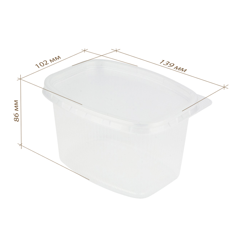 товар Контейнер PP, прозрачный, 139*102*86 мм, 750 мл, серия K-139 V4-0007