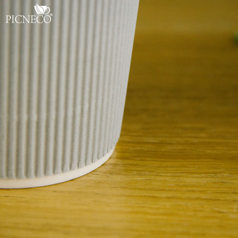 товар Бумажный гофрированный стакан, серебристый, 350 мл (макс. 400 мл) STG135Sr