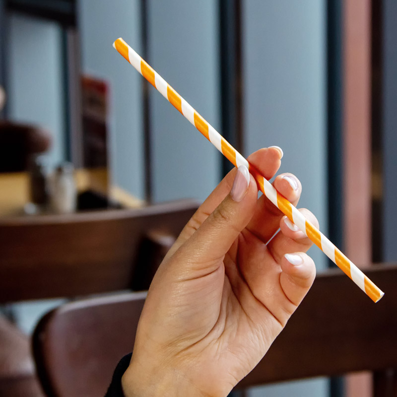 товар Бумажные трубочки "Апельсиновый фреш", 195*6 мм, 250 шт. TB041