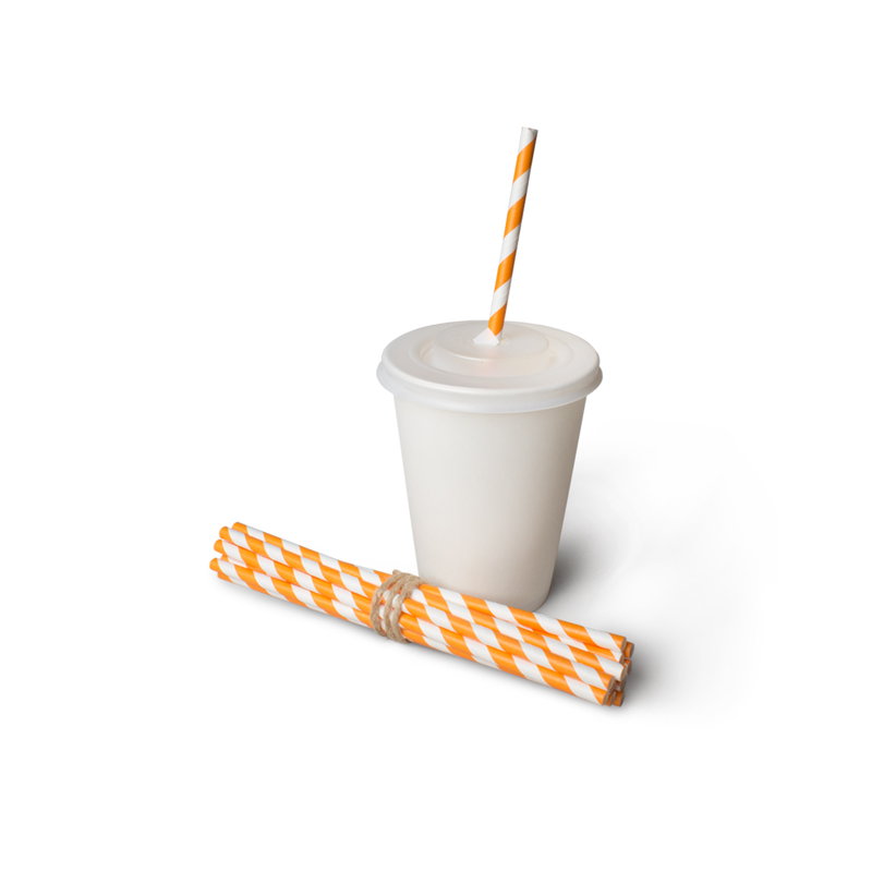 товар Бумажные трубочки "Апельсиновый фреш", 195*6 мм, 250 шт. TB041