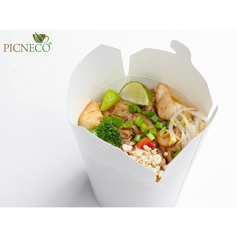 товар Коробка для лапши с круглым дном, 750 мл, белая BK103