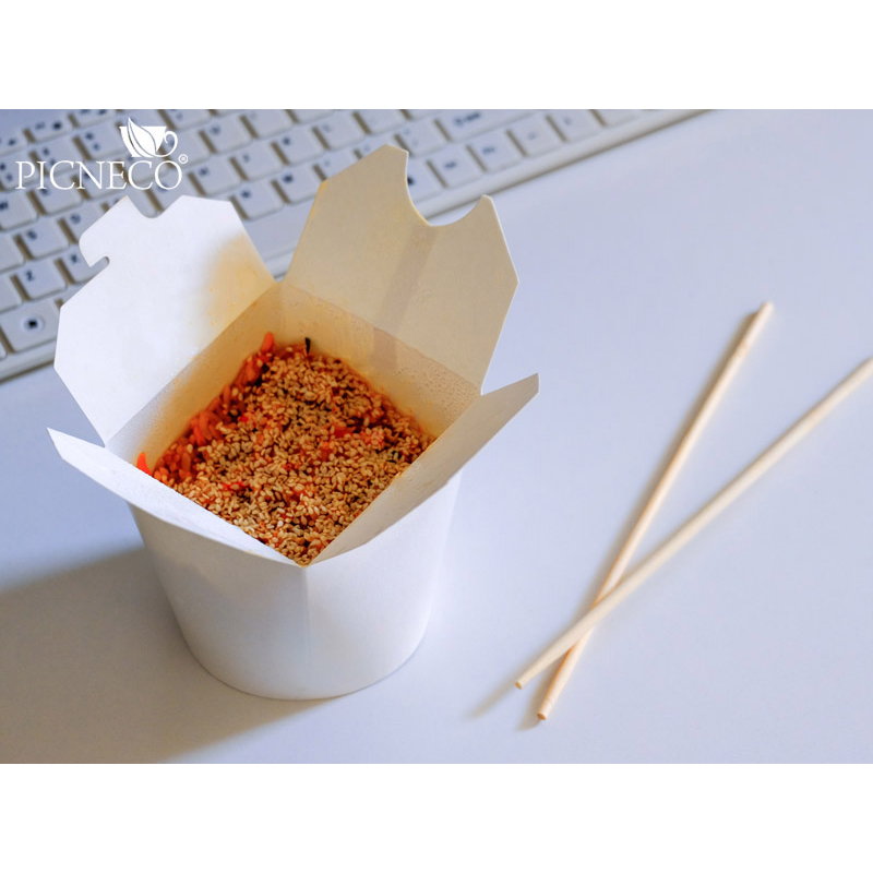 товар Коробка для лапши с круглым дном, 750 мл, белая BK103