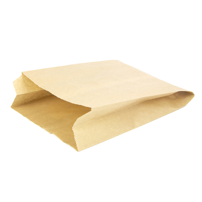 Бумажный пакет с плоским дном, 170*60*240 мм, крафт