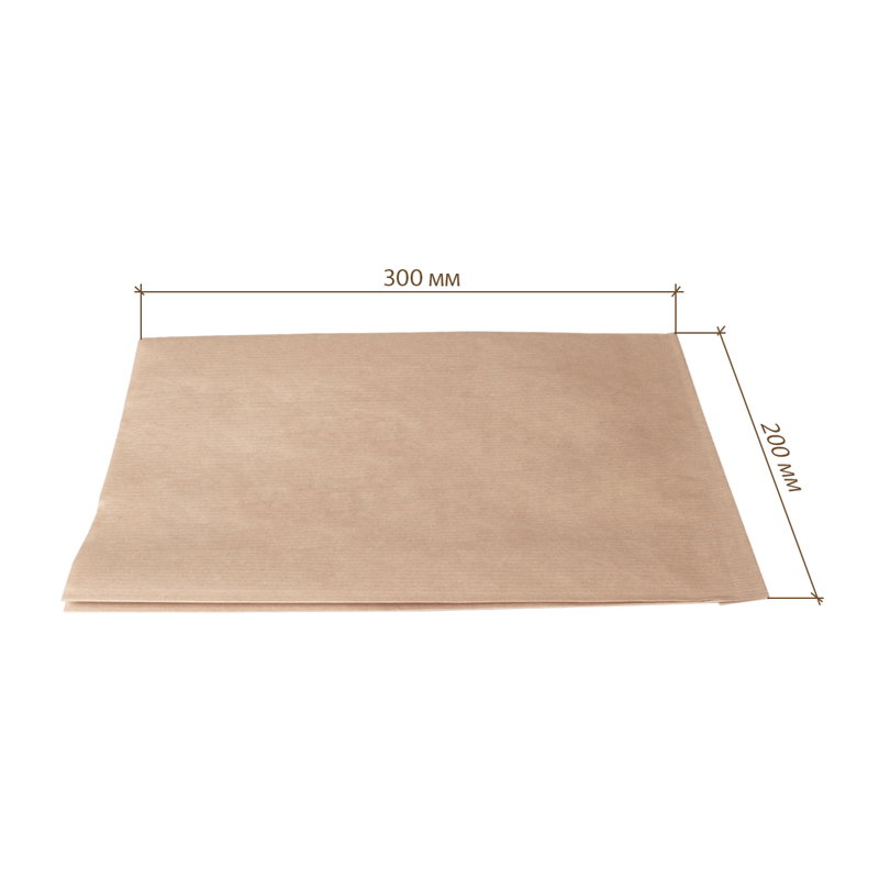 товар Крафт пакет с плоским дном из комбинированного материала, 200*70*300 мм KLL120