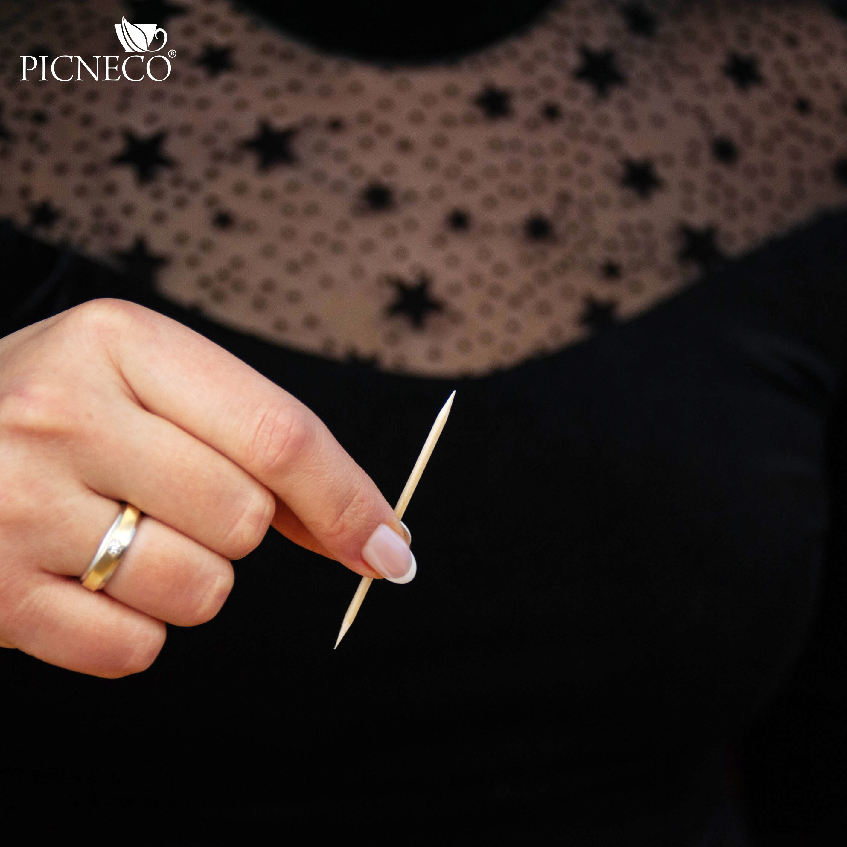 товар Набор черных приборов в инд. упаковке (нож, вилка, салфетка, зубочистка) RU202203C