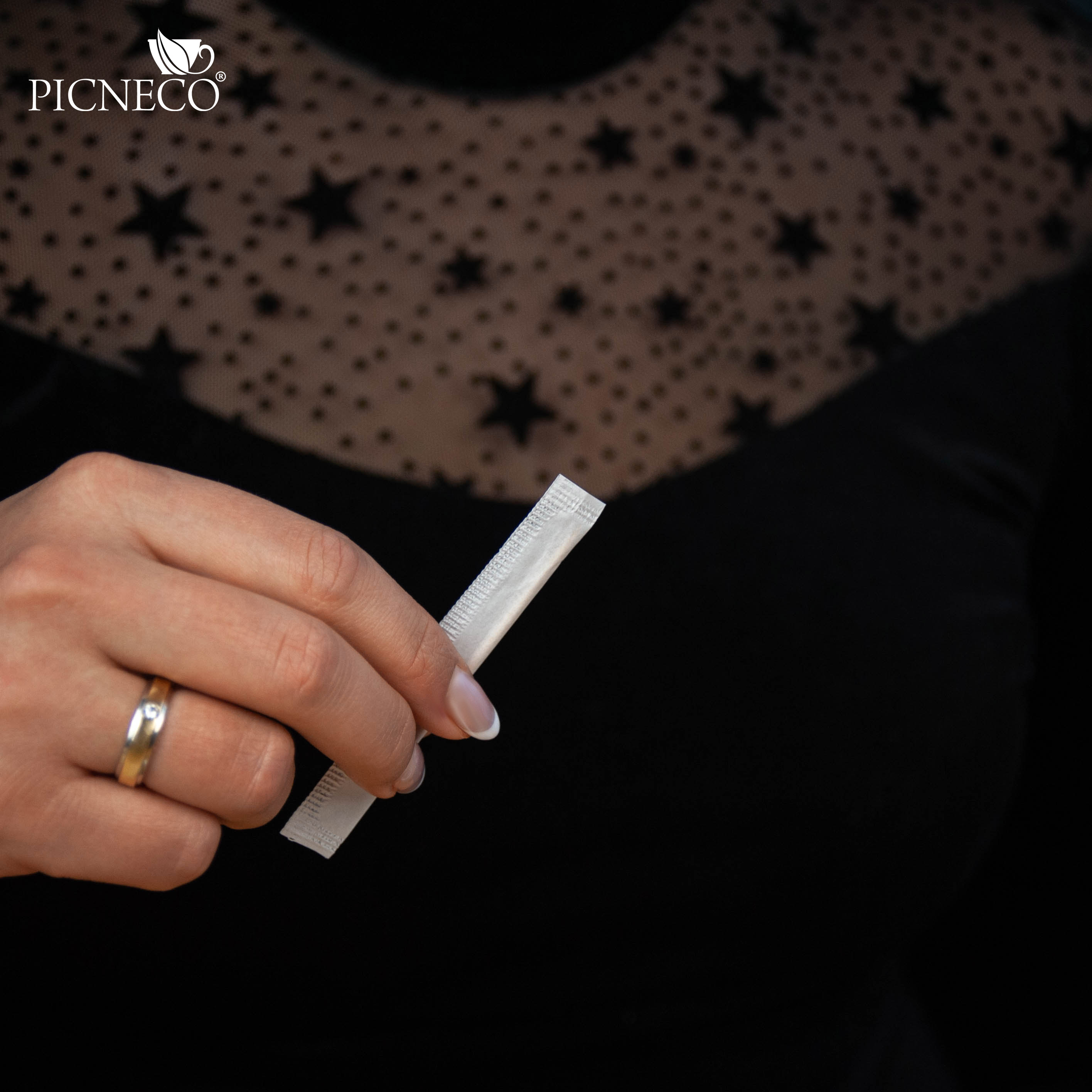 товар Набор черных приборов в инд. упаковке (нож, вилка, салфетка, зубочистка) RU202203C