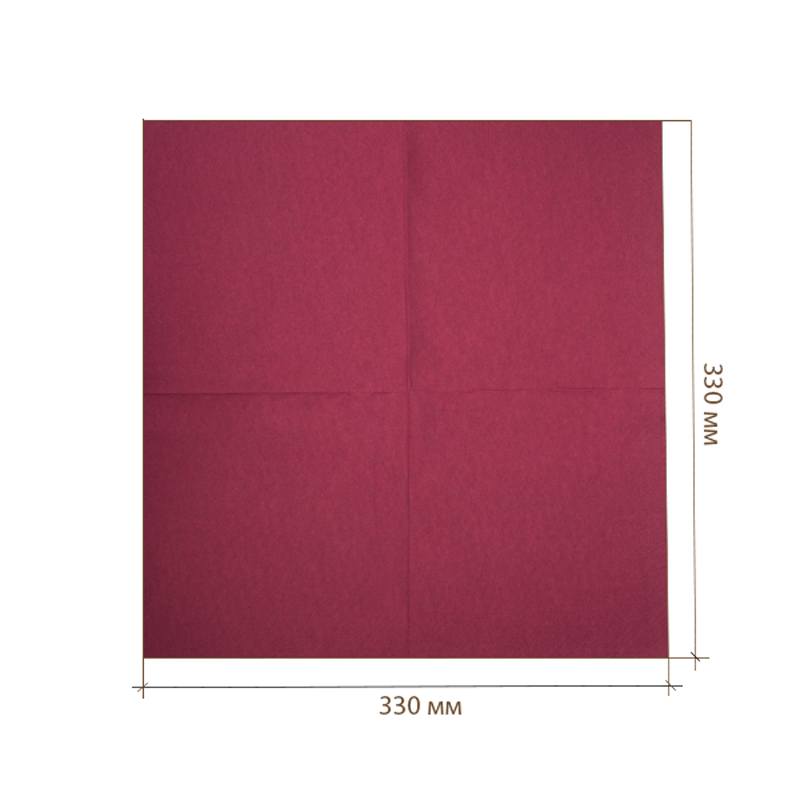 товар Салфетки 33х33 см, 1 слой, бордовые [50 шт в пачке] SL133Bor