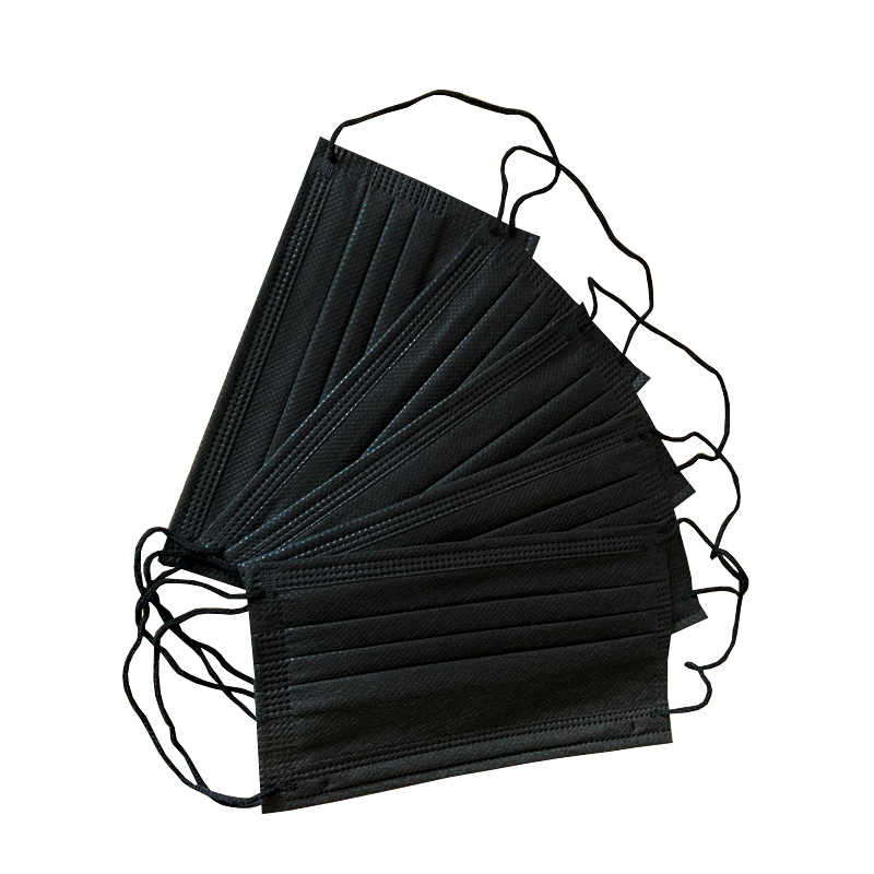 товар Маска защитная трехслойная одноразовая (черная) M1-1001C