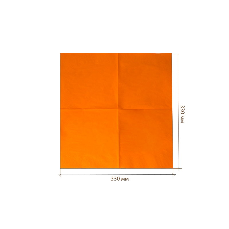 товар Бумажные салфетки "Gratias" оранжевые, 2-слойные, 330*330 мм SL233O