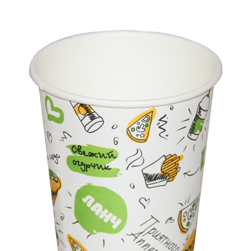 товар Бумажный стаканчик с рисунком FOODкорт 250 мл STB042fk