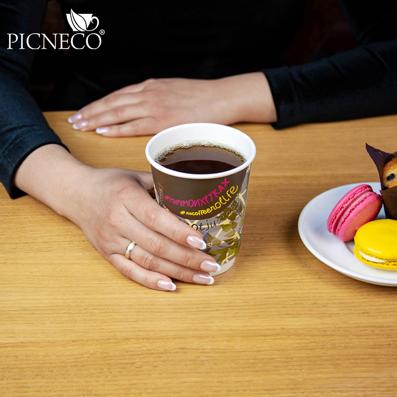 товар Бумажный двухслойный стакан ''Вокруг света'', 350 мл (макс. 400 мл) STD0360