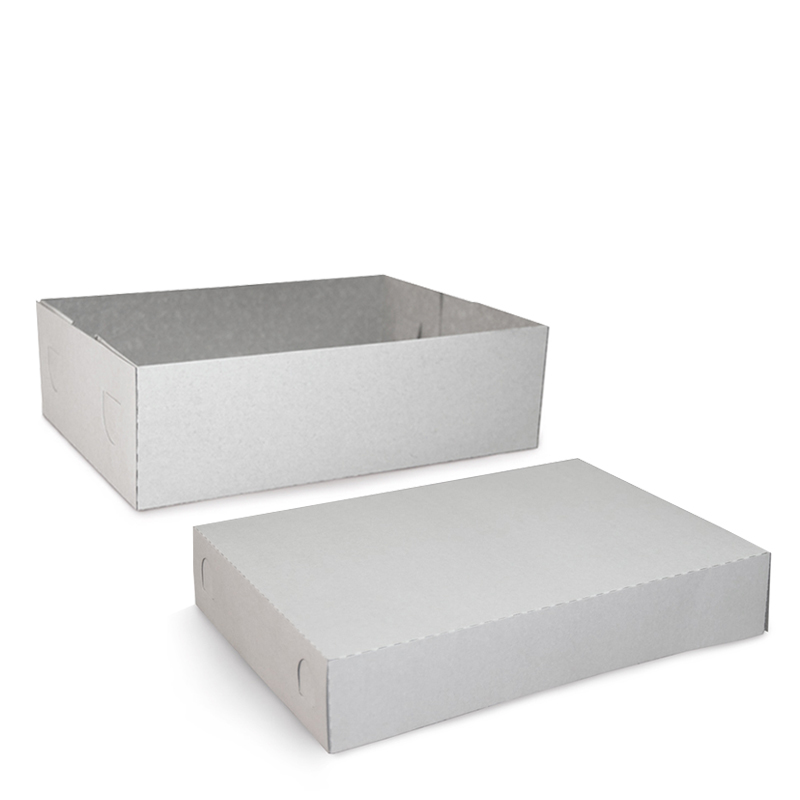 товар Упаковка под пирожные, 320*230*90 мм, дно, белая BK380