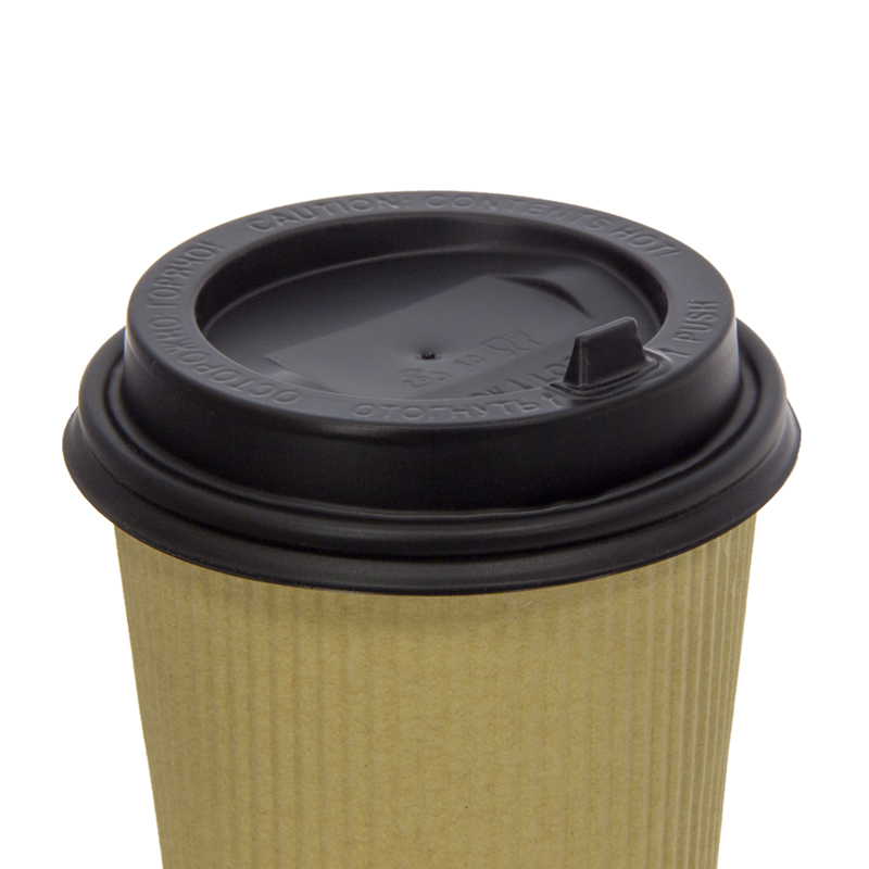 товар Крышка для бумажного стакана, 90 мм, черная матовая KRC190