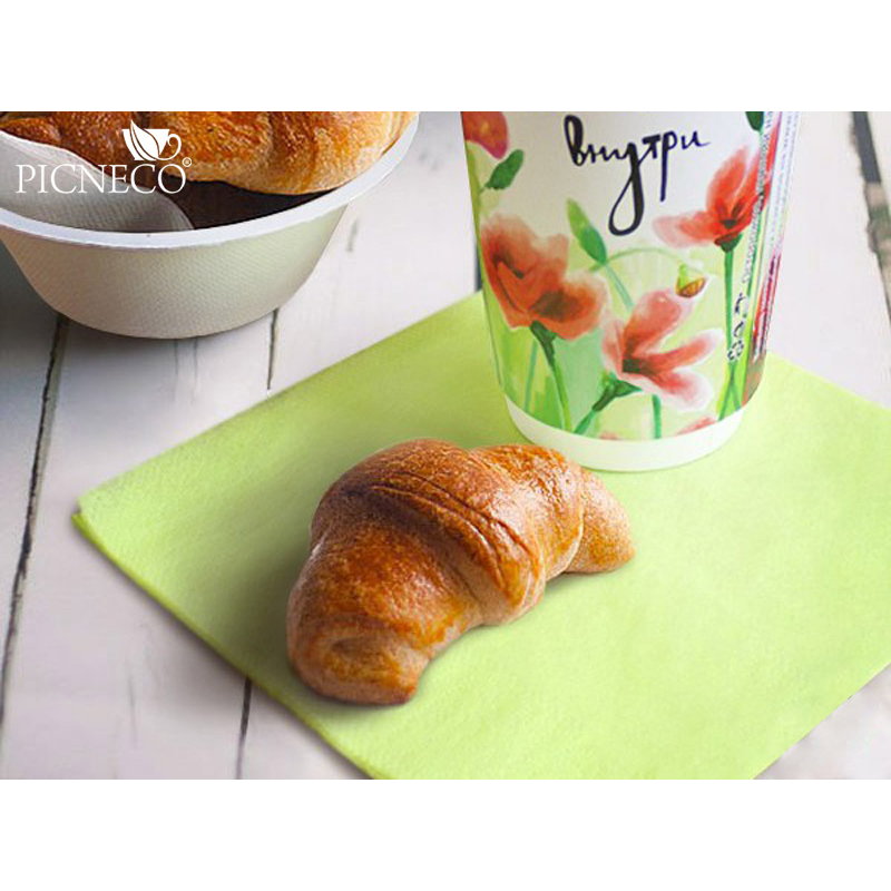 товар Бумажные салфетки "Папирус", салатовые, 2-слойные, 330*330 мм SL233LG