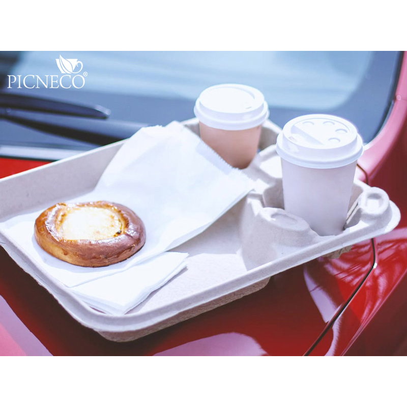 товар Поднос для фастфуда с двумя держателями для стаканов, 330*266*47 мм DS005