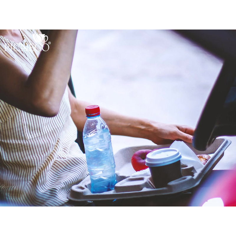 товар Поднос для фастфуда с двумя держателями для стаканов, 330*266*47 мм DS005